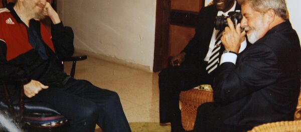 Fidel Castro e Lula - Sputnik Brasil