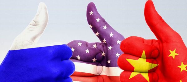 Ilustração: EUA, China e Rússia - Sputnik Brasil