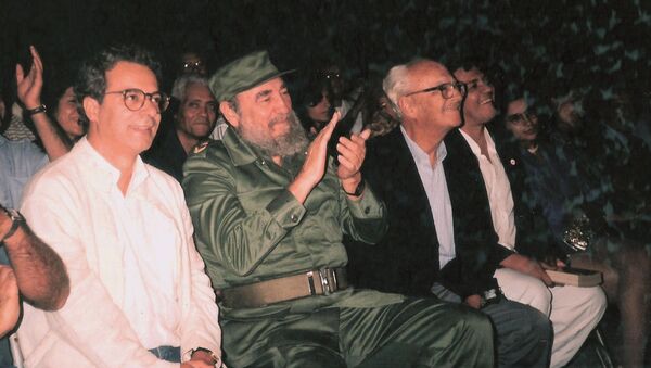 Frei Betto e Fidel Castro em fevereiro de 1992 - Sputnik Brasil