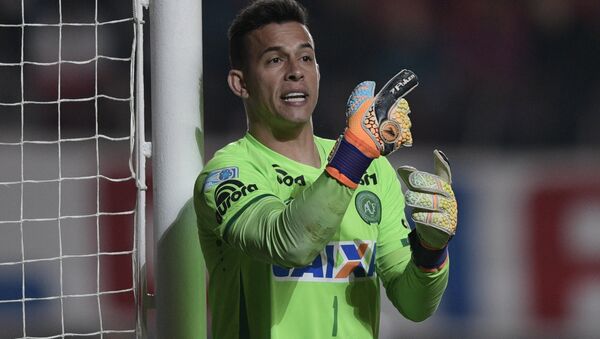 Goleiro do equipe Chapecoense Danilo durante o semifinal da Copa Sul-Americana, Buenos Aires, Argentina, 2 de novembro de 2016 - Sputnik Brasil