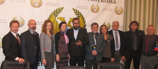 A delegação dos empreendedores italianos em Donetsk - Sputnik Brasil