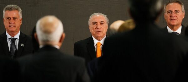 Michel Temer na entrega de prêmio no TCU - Sputnik Brasil