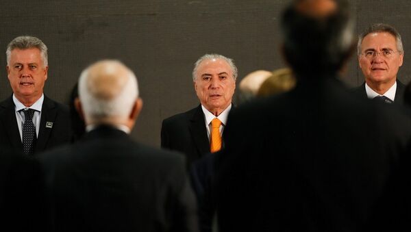 Michel Temer na entrega de prêmio no TCU - Sputnik Brasil