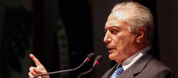 Michel Temer em evento em São Paulo - Sputnik Brasil