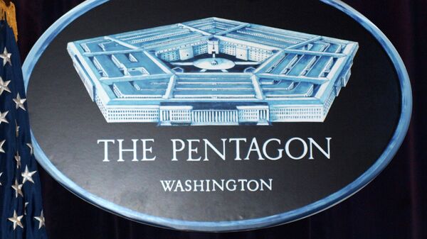 O emblema do Pentágono, sede do Departamento de Defesa norte-americano - Sputnik Brasil