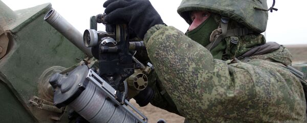 O militar de sistemas antiaéreos russo durante manobras no Sul da Rússia - Sputnik Brasil