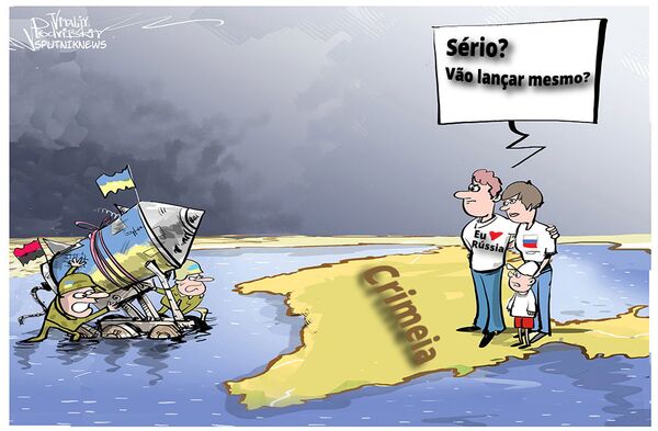 Ucrânia realiza lançamentos de mísseis antiaéreos perigosamente perto da região russa de Crimeia - Sputnik Brasil