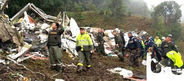 Investigações do acidente com o avião que levava o time da Chapecoense apontam falta de combustível - Sputnik Brasil