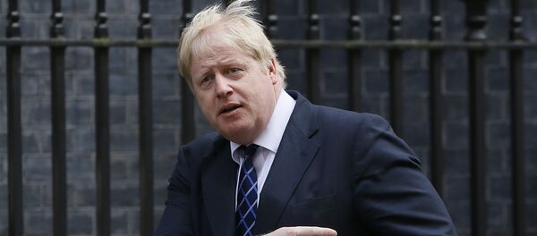Chanceler britânico Boris Johnson, Downing Street, Londres - Sputnik Brasil
