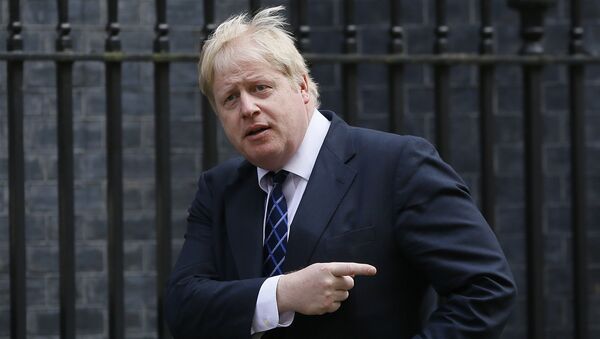 Chanceler britânico Boris Johnson, Downing Street, Londres - Sputnik Brasil