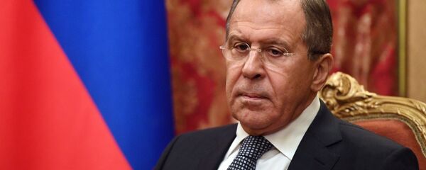 Ministro das Relações Exteriores russo Sergei Lavrov durante o encontro com o presidente do Comitê Internacional da Cruz Vermelha, Peter Maurer, Moscou, Rússia, novembro de 2016 - Sputnik Brasil