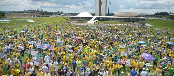 Ato em apoio à Lava Jato em 4 de dezembro de 2016 - Sputnik Brasil