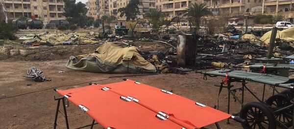 Hospital móvel do Ministério da Defesa russo em Aleppo foi bombardeado - Sputnik Brasil