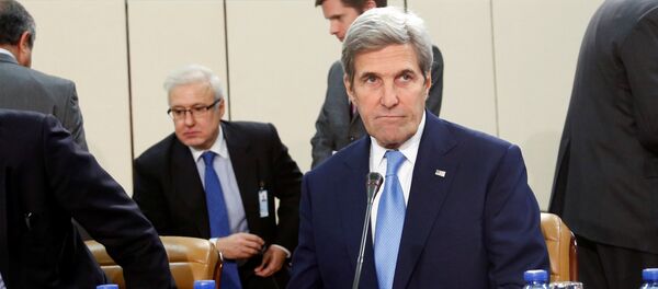 US Secretary of State John Kerry attends a meeting of NATO foreign ministers at the Alliance headquarters in Brussels, Belgium, December 6, 2016. - Sputnik Brasil