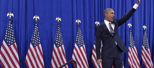 Presidente dos EUA, Barack Obama, depois do discurso na base aérea de MacDill, Tampa, Florida, 6 de dezembro de 2016 - Sputnik Brasil