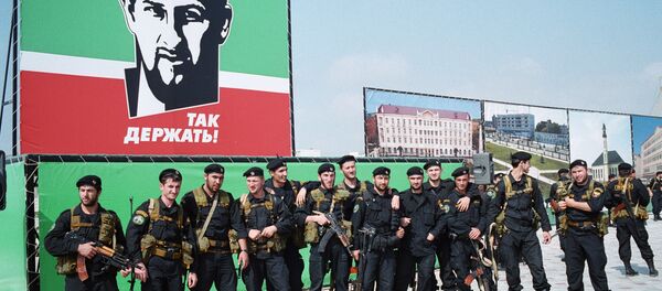 Agentes das forças especiais da Chechênia (foto de arquivo) - Sputnik Brasil