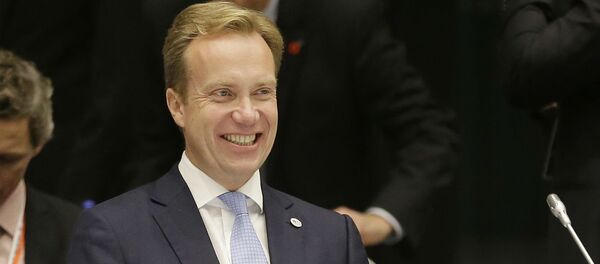 Borge Brende, ministro das Relações Exteriores da Noruega. - Sputnik Brasil