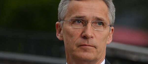 Jens Stoltenberg na cúpula da OTAN em Varsóvia. - Sputnik Brasil