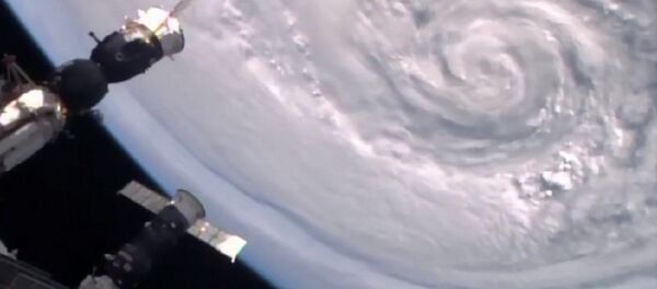 Furacão visto de espaço (foto de arquivo) - Sputnik Brasil