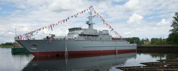 Navio caça-minas de nova geração Aleksandr Obukhov - Sputnik Brasil