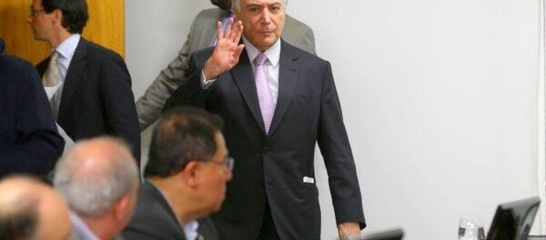 Michel Temer - Sputnik Brasil