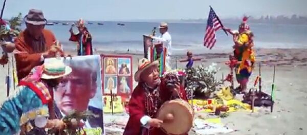 Ritual de expulsão de espíritos malignos de Trump - Sputnik Brasil