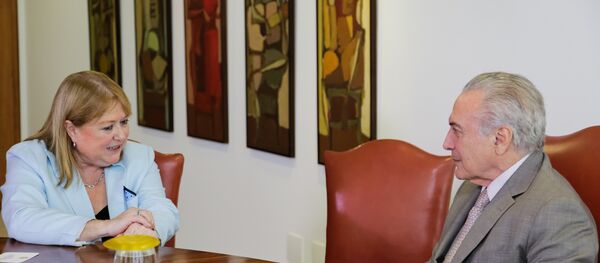 Presidente Michel Temer com a Chanceler da Argentina Susana Malcorra - Sputnik Brasil