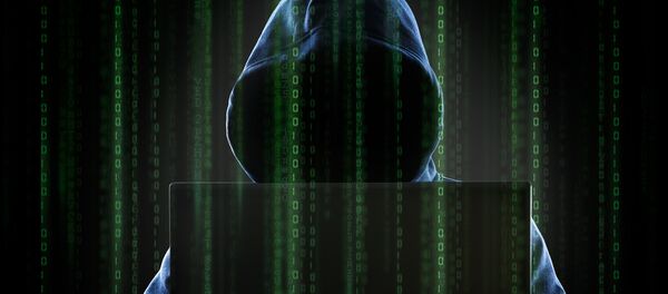 Hacker anônimo trabalhando ao computador - Sputnik Brasil