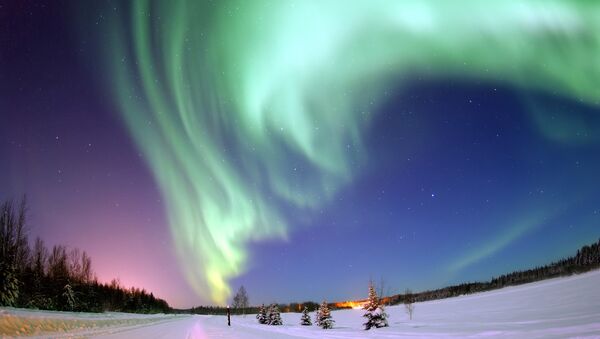 Aurora boreal, Alasca - Sputnik Brasil