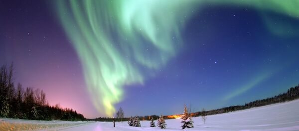 Aurora boreal, Alasca - Sputnik Brasil