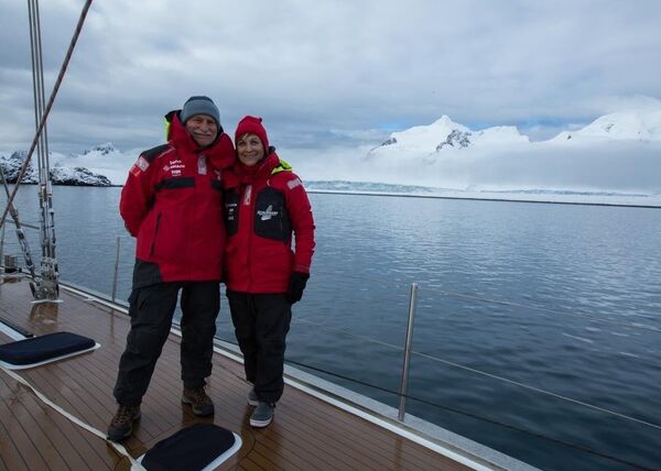 Vilfredo e Heloísa Schurmann na Antártida - Sputnik Brasil