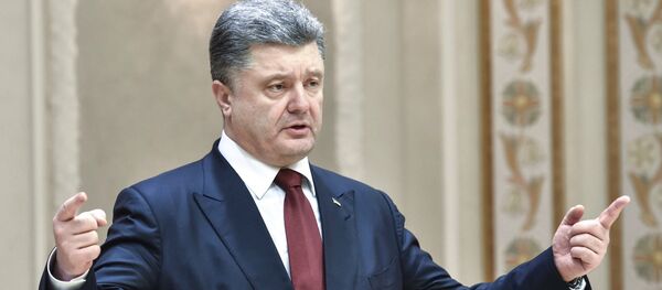 Pyotr Poroshenko, presidente da Ucrânia - Sputnik Brasil