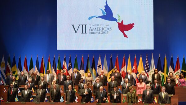 Cerimônia de abertura da 7a Cúpula da Américas no Panamá - Sputnik Brasil
