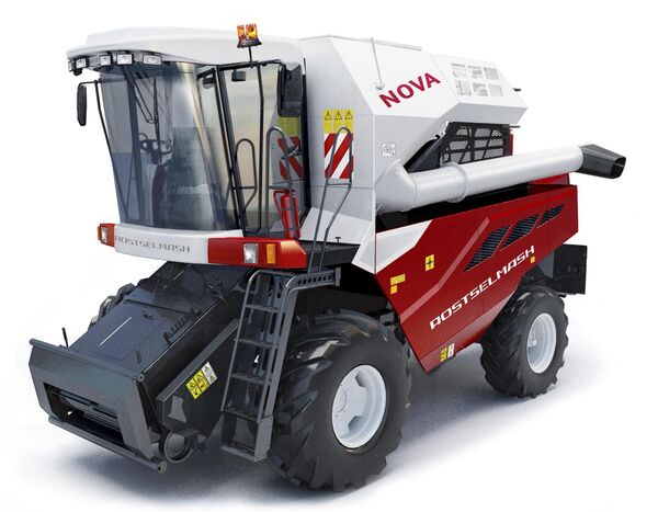 Colheitadeira NOVA (S 300) fabricada pela empresa Rostselmash - Sputnik Brasil