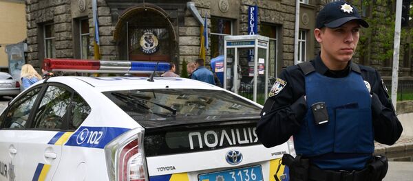 Policiais ucranianos em Kiev, Ucrânia (foto de arquivo) - Sputnik Brasil