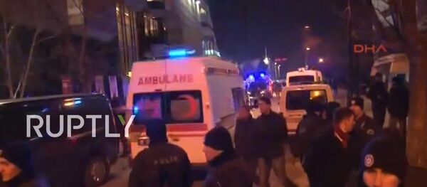 Cena perto de onde o embaixador russo na Turquia Andrei Karlov foi assassinado - Sputnik Brasil