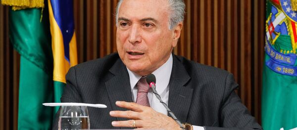 Temer pronunciamento na TV - Sputnik Brasil
