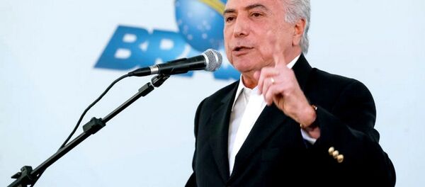 Michel Temer durante cerimônia de entrega de habitacionais em São Paulo - Sputnik Brasil