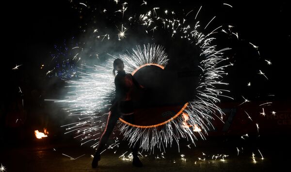 Show de fogos no centro de Moscou - Sputnik Brasil