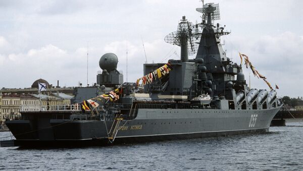 Marshal Ustiov, cruzador de mísseis russo - Sputnik Brasil