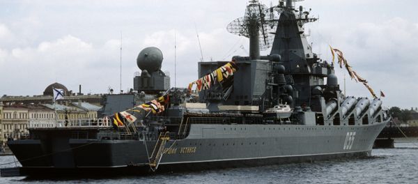 Marshal Ustiov, cruzador de mísseis russo - Sputnik Brasil