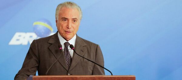 Temer vetará parte do projeto de renegociação das dívidas dos estados - Sputnik Brasil