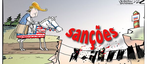 Tinha umas sanções no meio do caminho... - Sputnik Brasil