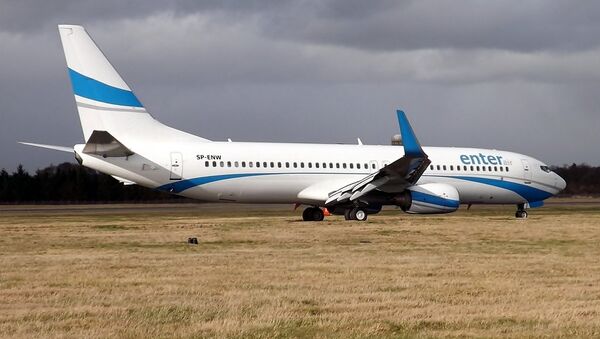 Um Boeing 737-800 da companhia aérea polonesa Enter Air  (arquivo) - Sputnik Brasil
