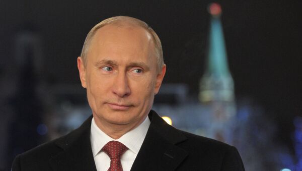 Presidente russo, Vladimir Putin, em seu discurso de Ano Novo - Sputnik Brasil