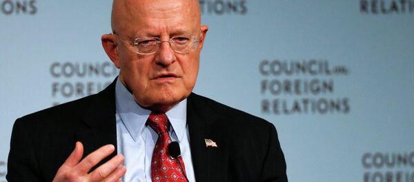 Director of U.S. National Intelligence James Clapper speaks at the Council on Foreign Relations in New York March 2, 2015 - Sputnik Brasil