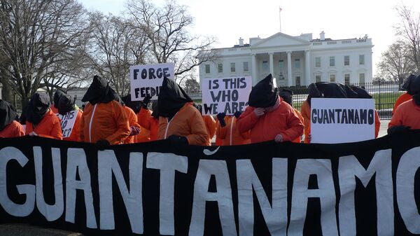 Manifestação contra Guantánamo em Washington - Sputnik Brasil