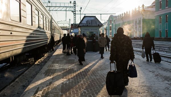 Passageiros de rodovias russas na cidade de Omsk - Sputnik Brasil