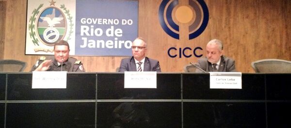 Coletiva de imprensa sobre a criação do Grupo Integrado de Operações de Segurança Pública (Giosp), no CICC Coletiva de imprensa sobre a criação do Grupo Integrado de Operações de Segurança Pública (Giosp), no CICC - Sputnik Brasil