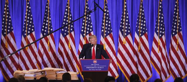 Donald Trump coletiva Donald Trump coletiva - Sputnik Brasil